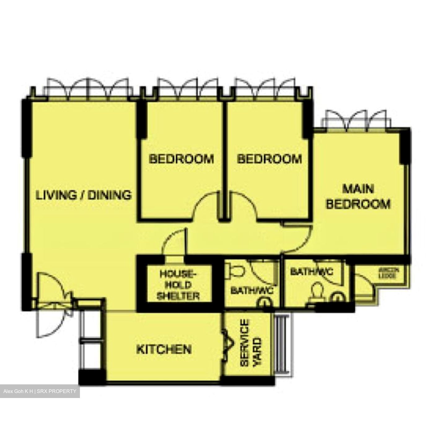 Blk 470B Hougang Parkview (Hougang), HDB 4 Rooms #578121201